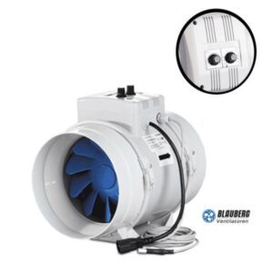 Blauberg 150mm In-Line Fan Turbo Fan Speed Controller & Thermometer FC150CG