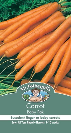 Mr. Fothergill’s Carrot Baby Pak Seed Packet