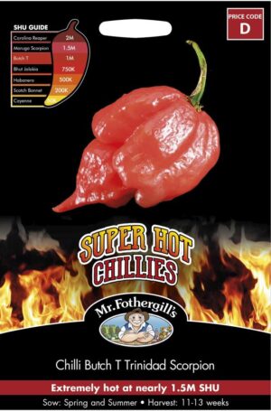 Mr. Fothergill’s Chilli Butch T Trinidad Scorpion Seed Packet