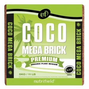 Nutrifield Coco Peat Brick Mega 5Kg 55L