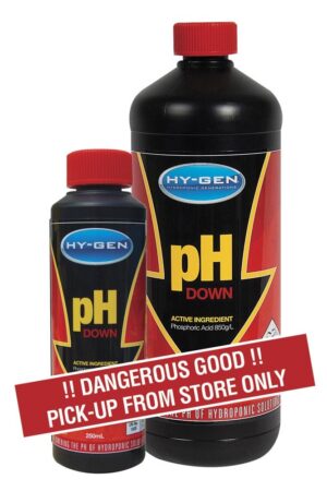 Hy-gen pH Down Phosphoric Acid 80% 250mL / 1L / 5L