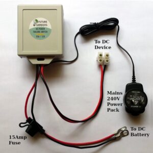 Automatic Switch for Battery DC 12V Backup