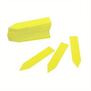Plant Label Waterproof Yellow 11mmx 50mm Pack of 10