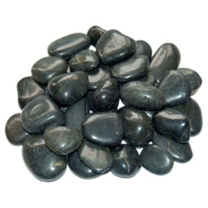 River Pebbles – Polished Black 30-50mm 10Kg
